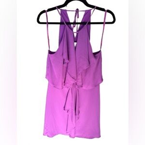 🟣 BCBGMaxAzria Purple Mini Dress S | Holiday, Party, Night Out, Wedding